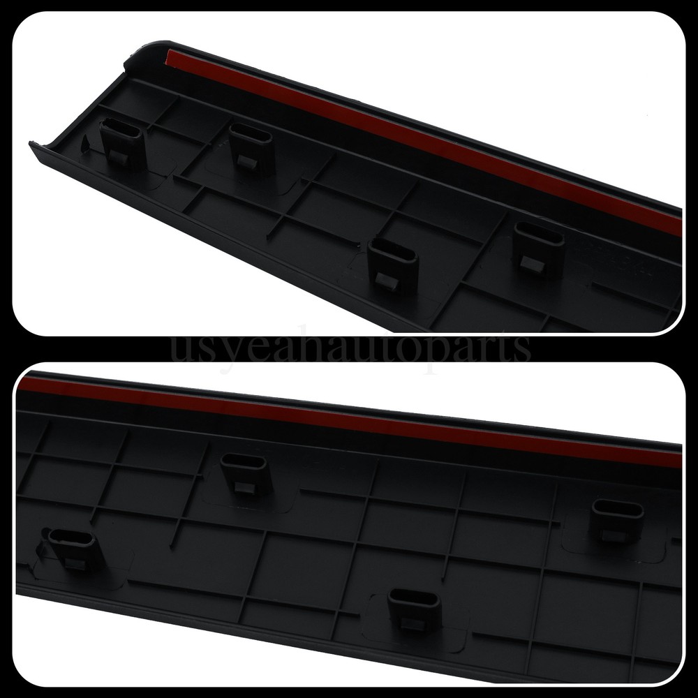 Fit For 2014-2019 Sierra Silverado Black Tailgate Cap Molding Top Protector Trim