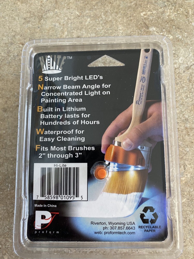 Hi-lite Paint brush light Proform Technologies LED light lithium battery painter