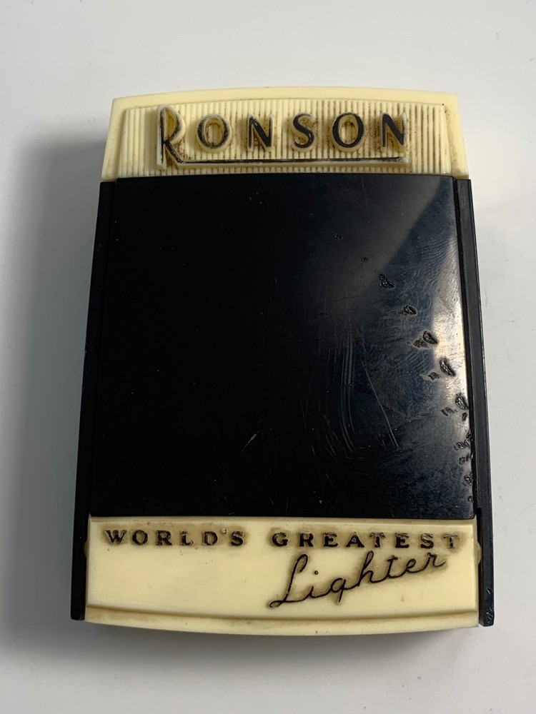 Ronson Essex Lighter Silver Tone w/ Case ~ UNTESTED, AS IS