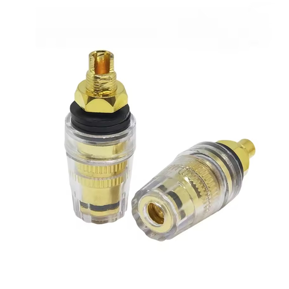 2Pack Amplifier Speaker Cable Terminal Binding Post 8mm Banana Socket Connector