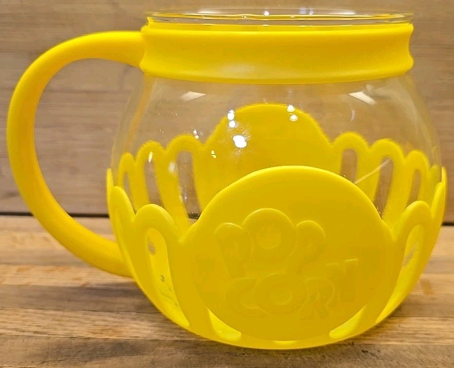 Ecolution Patented Micro-Pop Microwave Popcorn Popper Yellow 1 Qt Volume