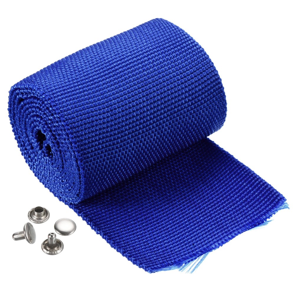 3.3Ft*60mm Polyester Rope Protector Cable Cover Rope Protective Sleeve Blue