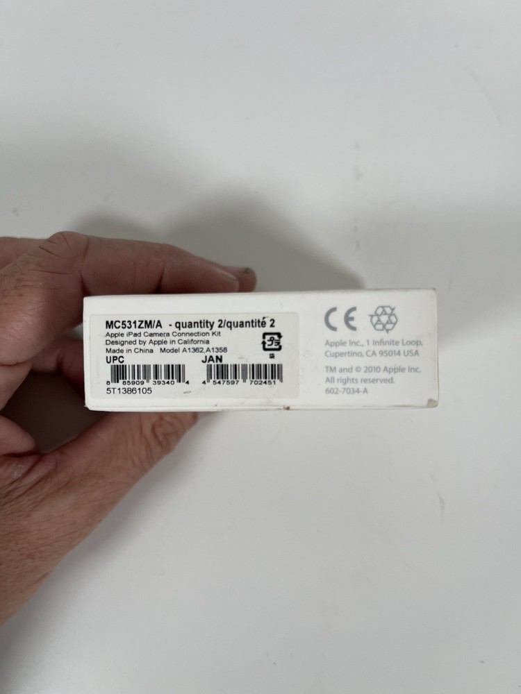 iPad camera connect mc531zm/A