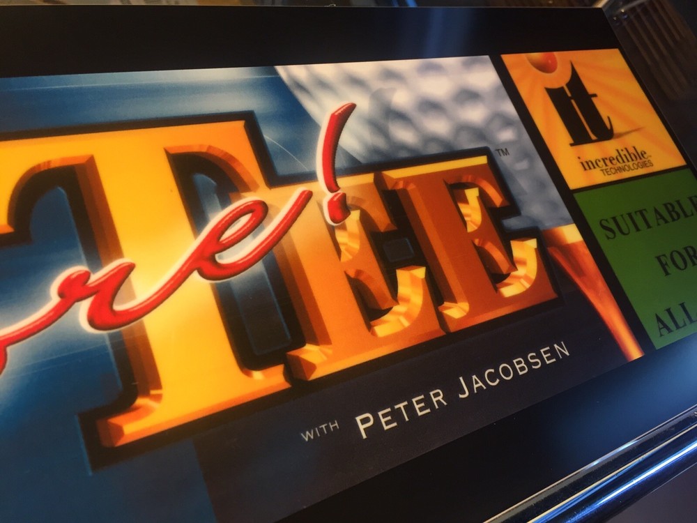 Golden Tee Fore! Arcade Marquee 26" x 6.9"