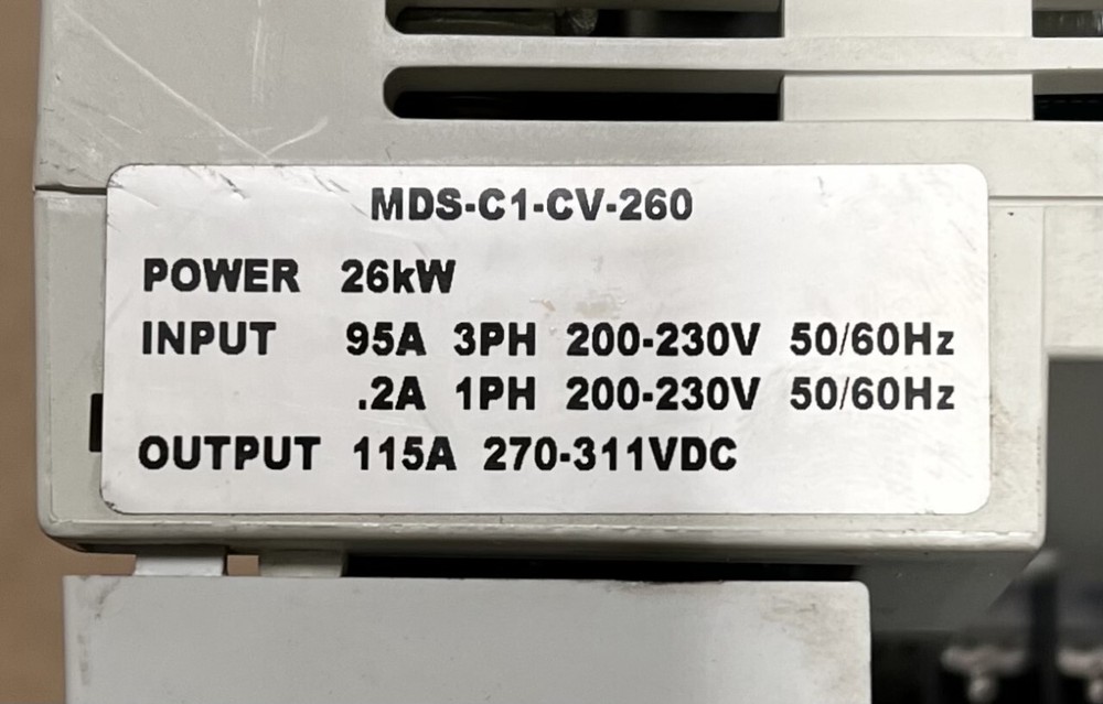 MITSUBISHI MDS-C1-CV-260 SERVO DRIVE