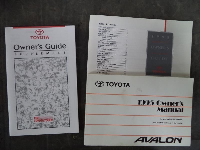 AVALON 1995 Owners Manual 969964