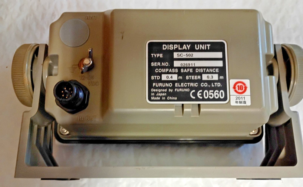 Furuno SC502 Satellite Compass Display Used untested as Is