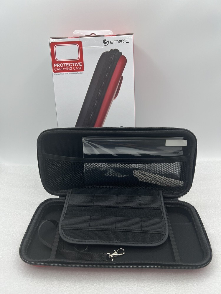 Ematic Nintendo Switch Compatible Protective Carrying Hardshell Zippered Case
