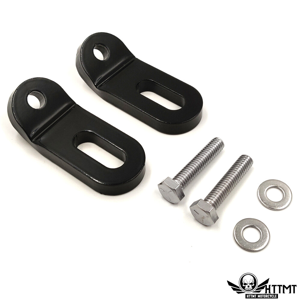 Black Touchless Tie-Downs for Harley Touring Road King Electra Glide
