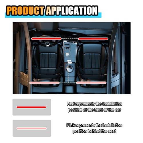 Universal Car LED Strip Light, Cigarette Lighter Auto Cigar Lighter Blue