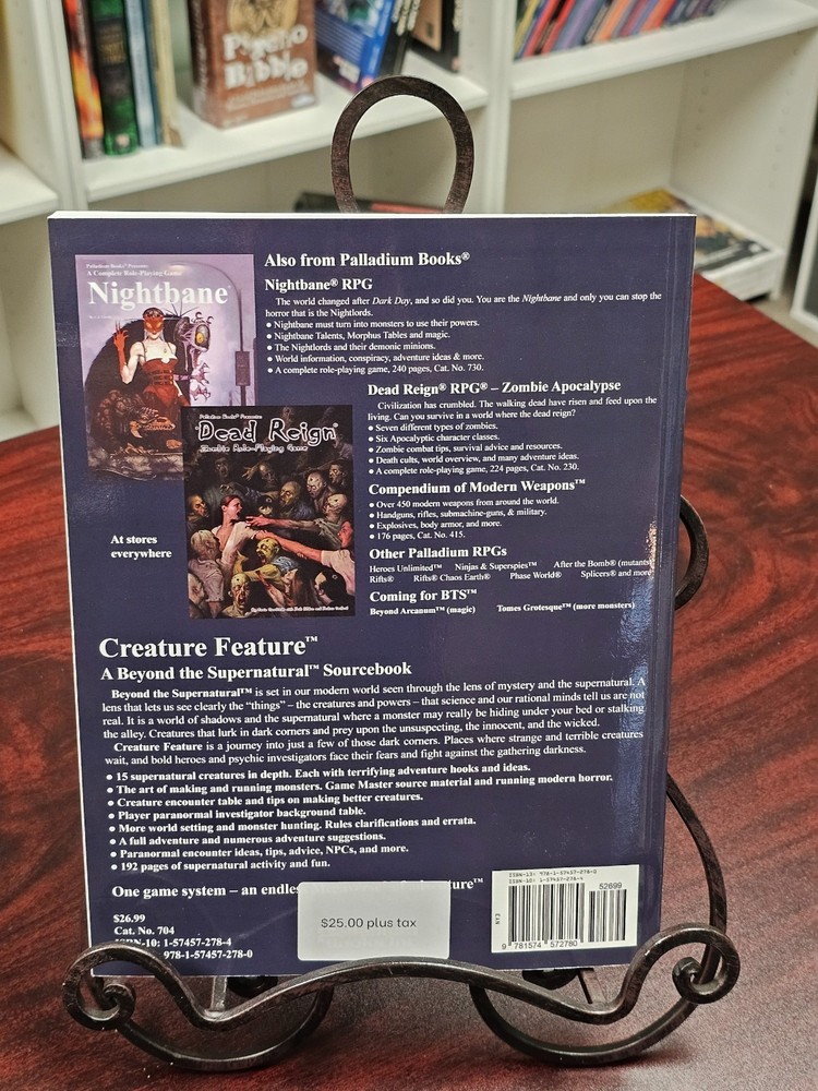 Palladium Horror RPG Creature Feature! VG+