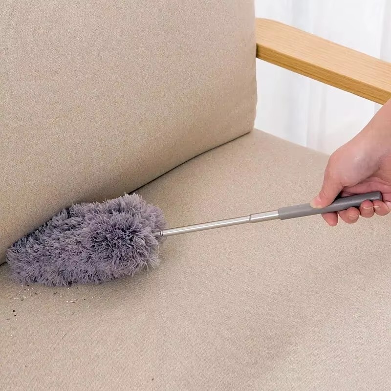 Adjustable Soft Microfiber Feather Duster Dusting Brush Household Cleaning Tool