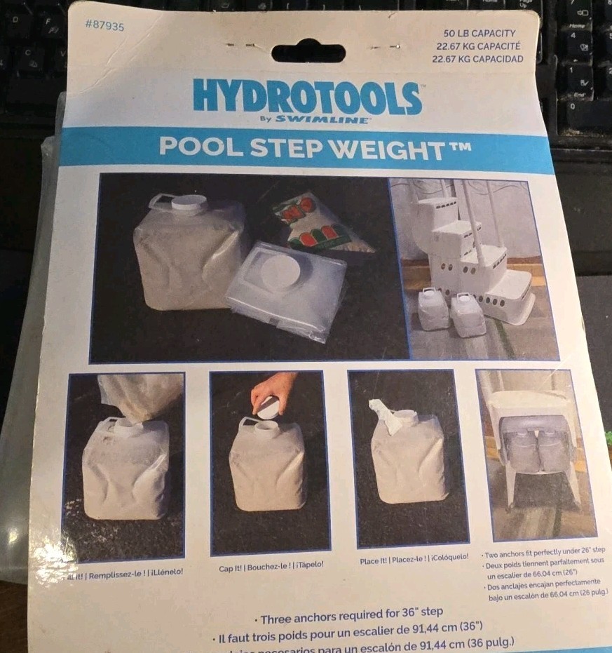 ONE HYDROTOOLS BY SWIMLINE POOL STEP WEIGHT #87935 NIP