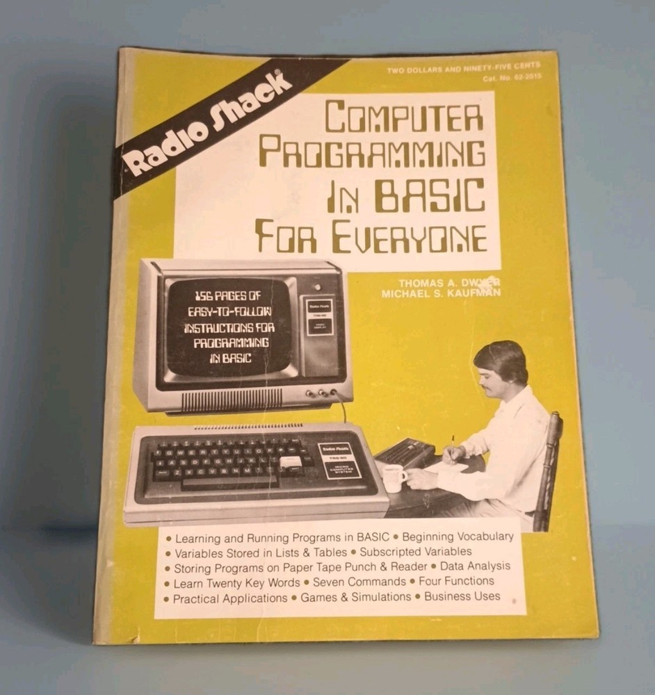 Rare Radio Shack Computer Programming in Basic for Everyone First Impression '77
