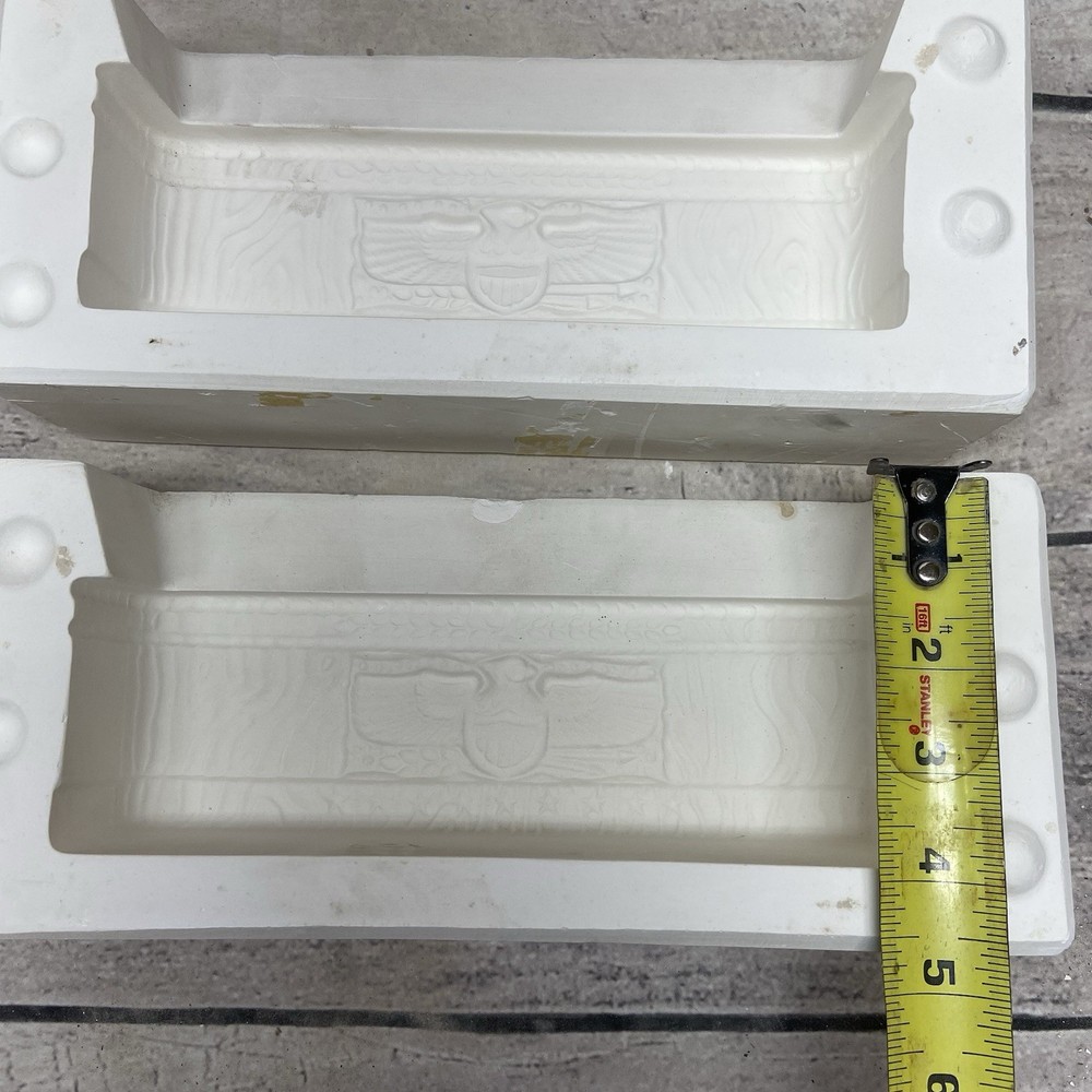 Ceramic Slip Casting Mold Square Eagle Planter #272