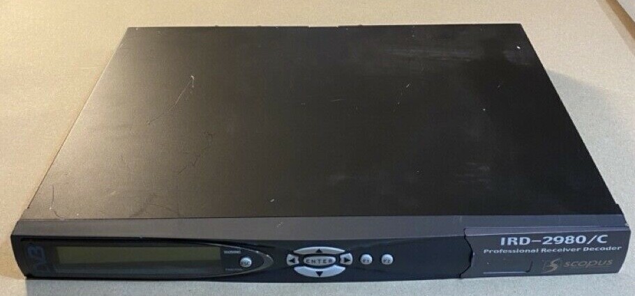 SCOPUS IRD-2980/C PROFESSIONAL RECEIVER DECODER DVB ATSC SATELLITE