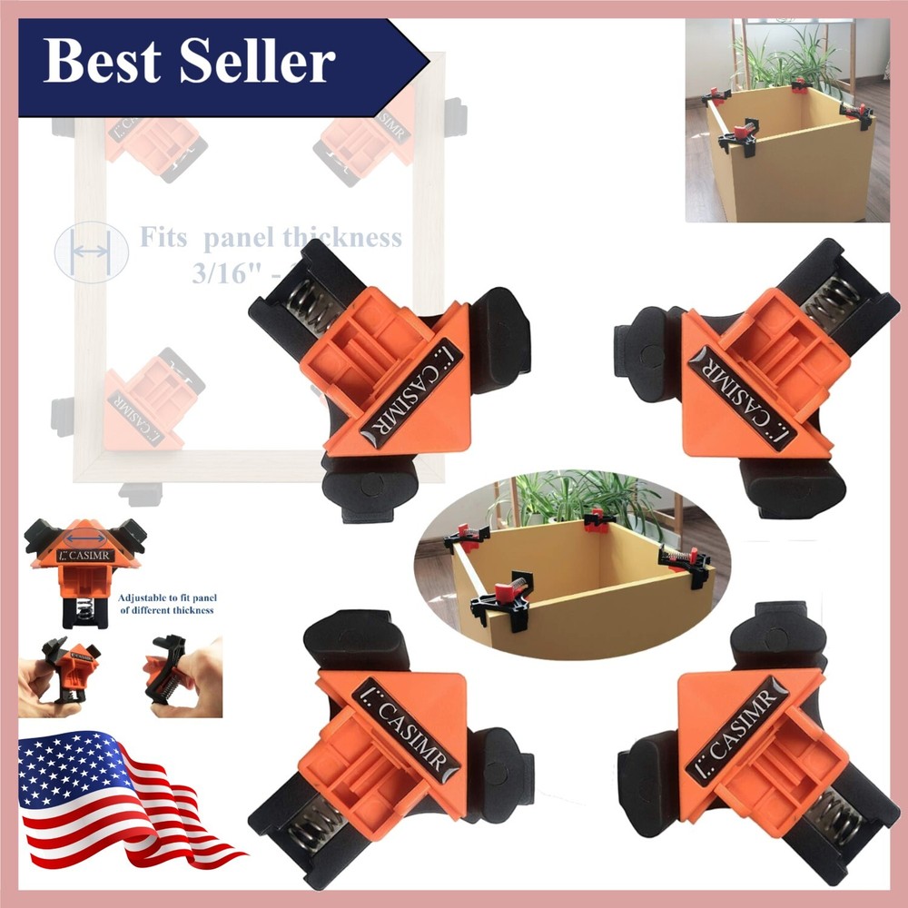 High-Tension 90-Degree Corner Clamp - Ideal Tool for Woodworking Projects