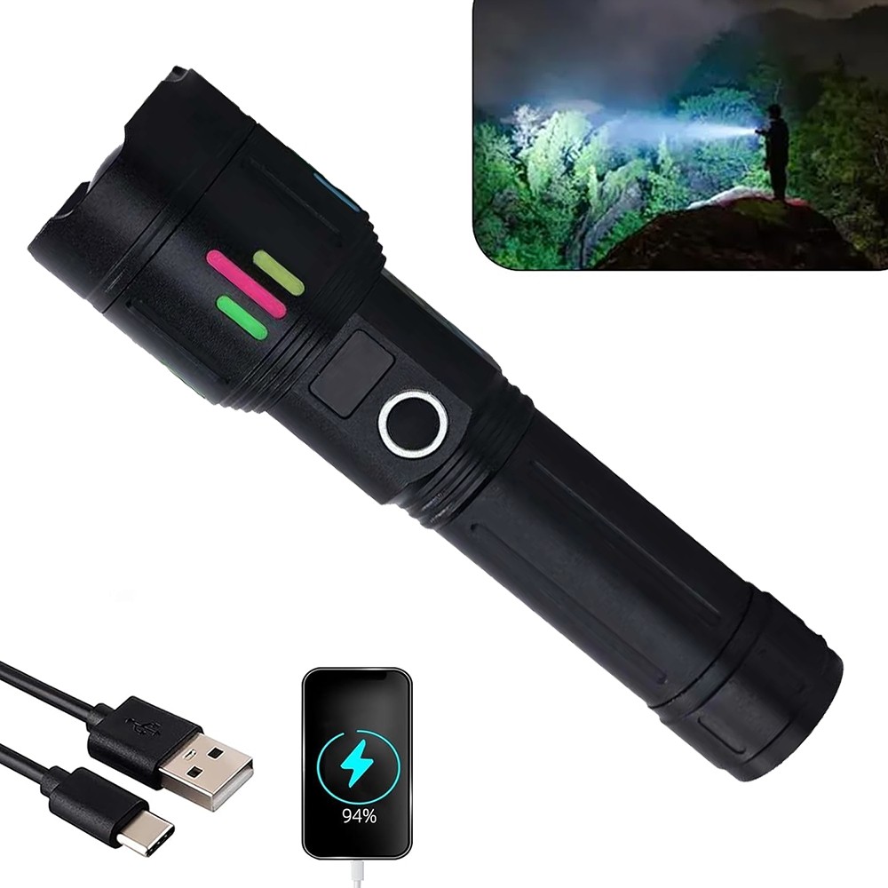 Rechargeable 990000000LM Super Bright LED Flashlight Tactical LED Work Light