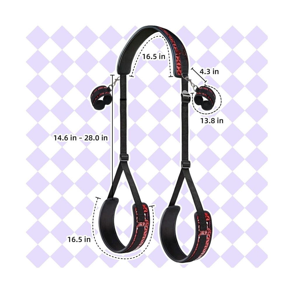 BDSM Restraints, Bondage Set, Handcuffs Restraint Kit with Blindfold, Adjusta...
