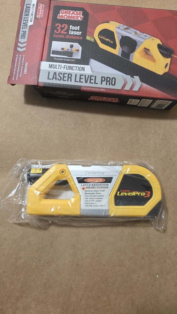 Grease Monkey Multi-function Laser Level Pro 32 Ft Beam Distance