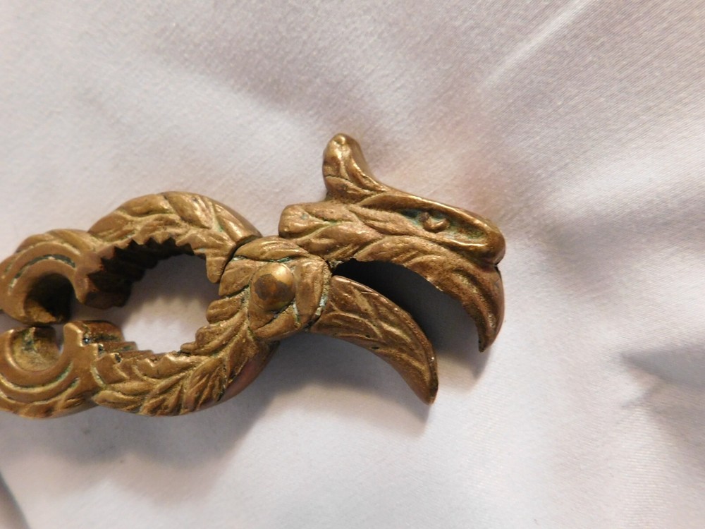 ANTIQUE EAGLE SOLID BRASS NUTCRACKER