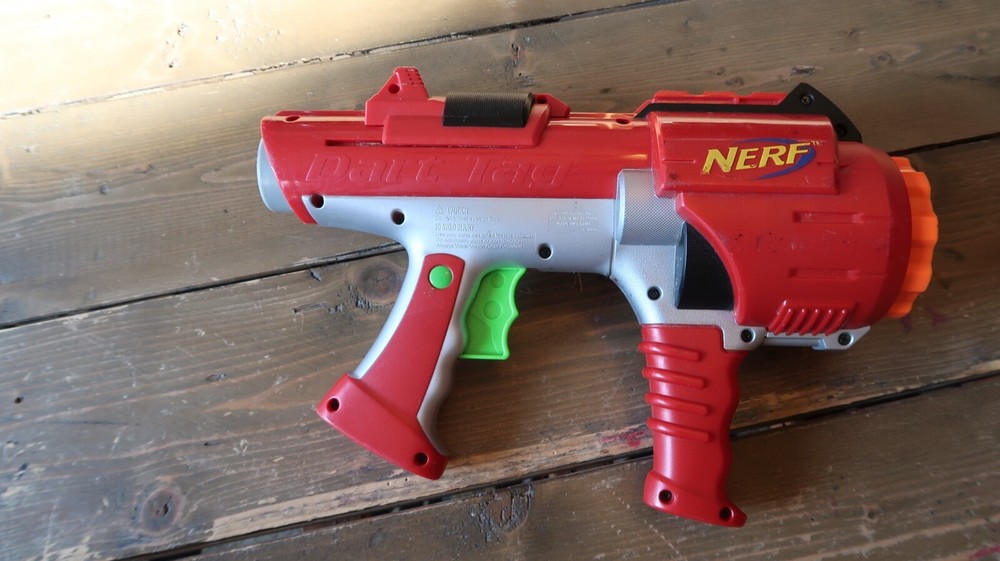 Nerf Dart Tag Red Gun 13" Long