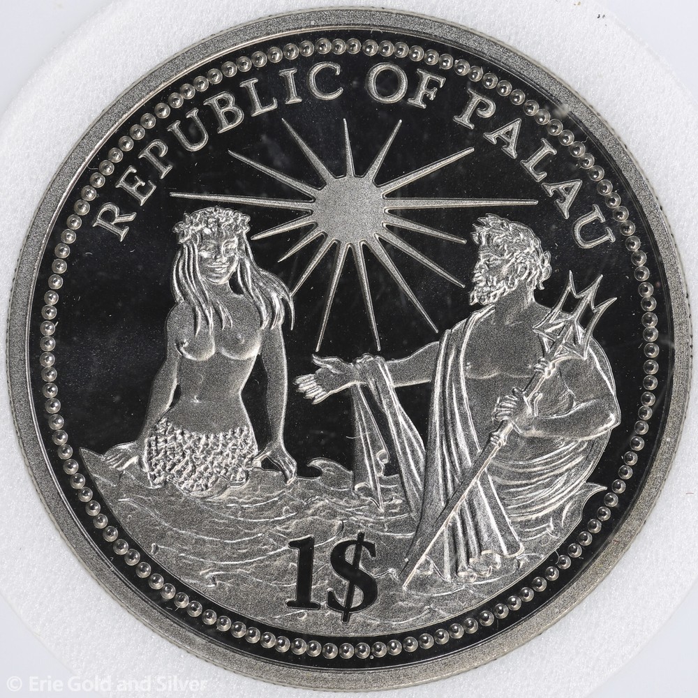 1994 $1 Palau Independence Colorized Commemorative Dollar