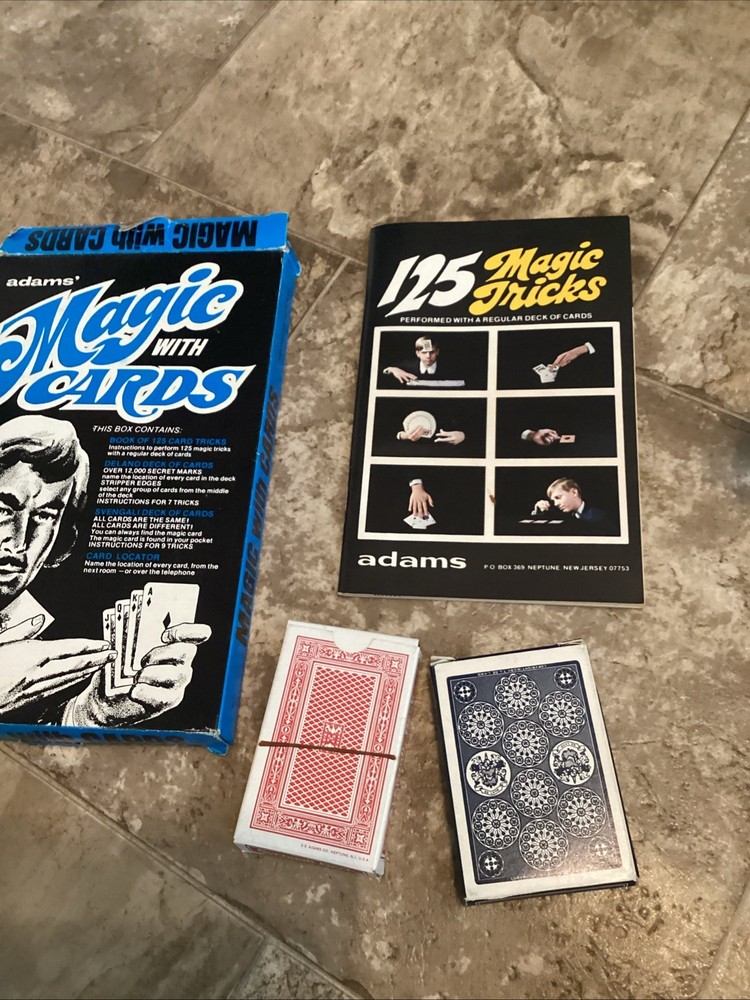VINTAGE 1976 Adam's Magic With Cards Complete Sealed Deck
