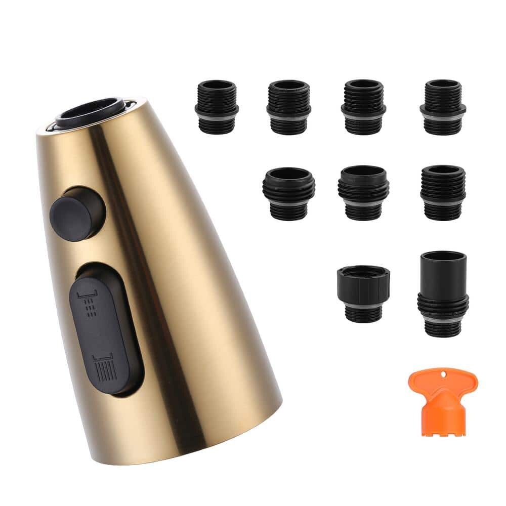 3 Function Kitchen Faucets Head Replacement with 9-Adapters