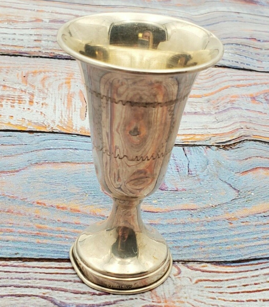 Judaica Brite cut Kiddush cup, Star of David