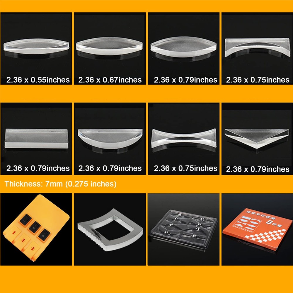 Physics Optical Experiment Set Multifunction Reflector Medium, Orange