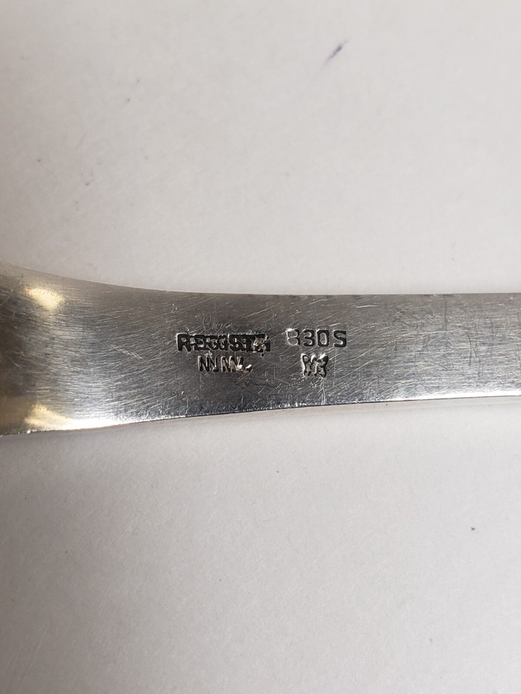 Antique Norwegian NM 830S Silver 6-5/8" Spoon