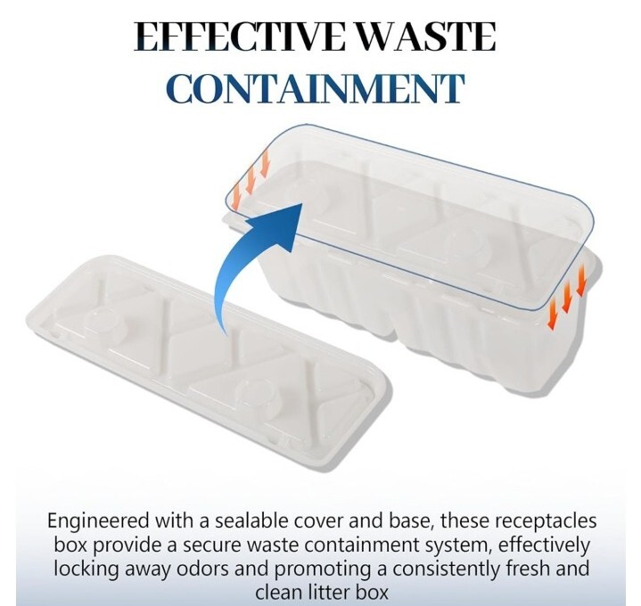 Vikos 20 Pack Litter Box Waste Receptacles