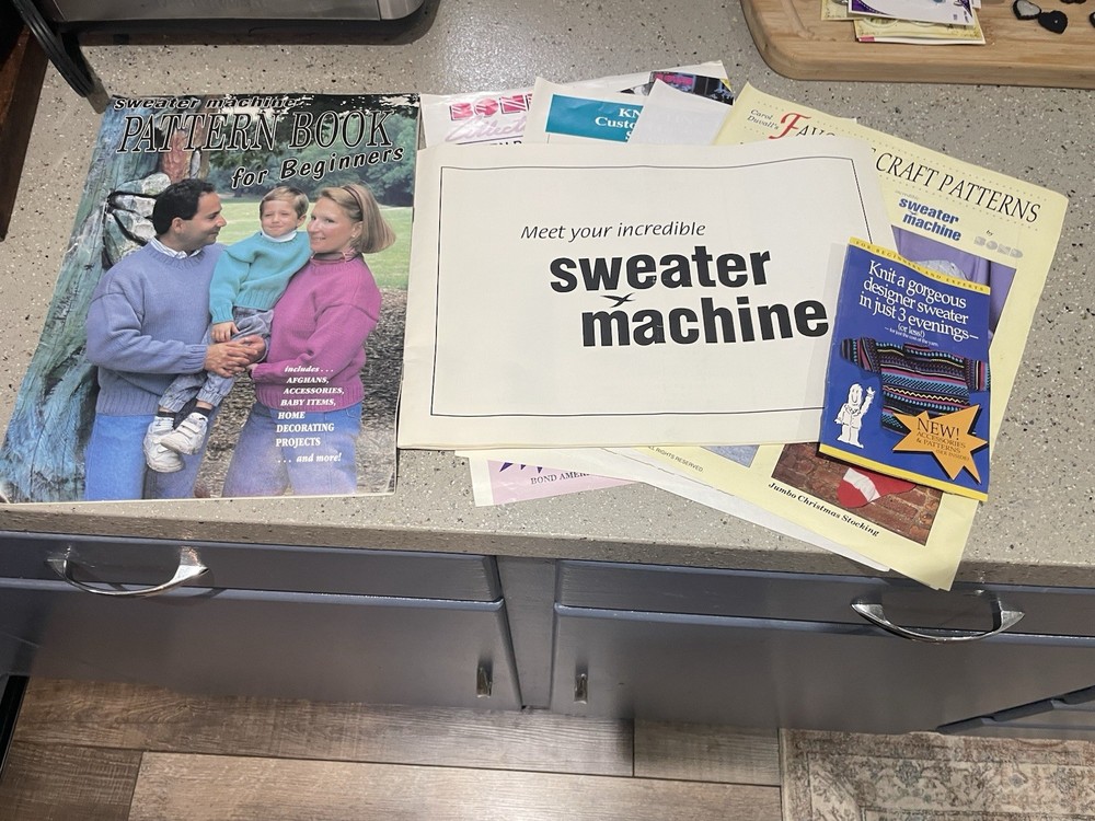 Bond Incredible Sweater Machine Instructions Manual Pattern Book