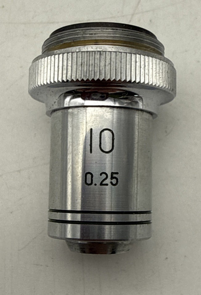 Lumiscope microscope objective lens #Z72585 -- 10 - .25 Magnification