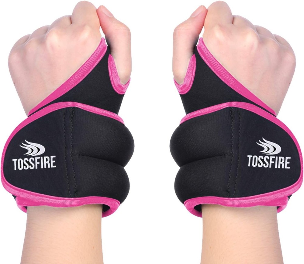 Wrist Weights with Thumb Loops Lock, 1lb*2 2lbs*2 for Running, Strength Train...