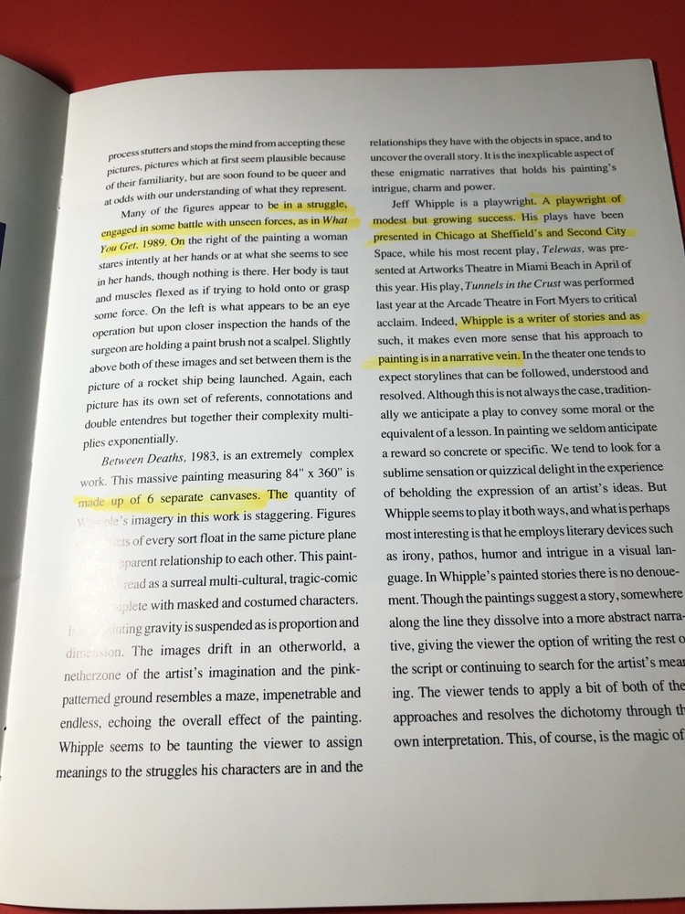 Exhibition Catalog : Jeff Whipple / Impossible Realities 1993