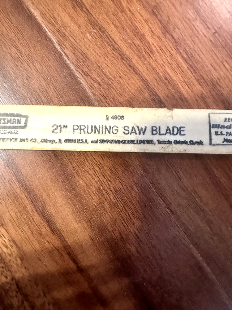 Craftsman 21" Pruning Saw Blade