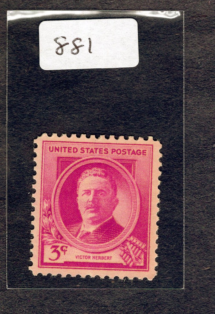 1940 Stamp #881 Victor Herbert M/VSHM