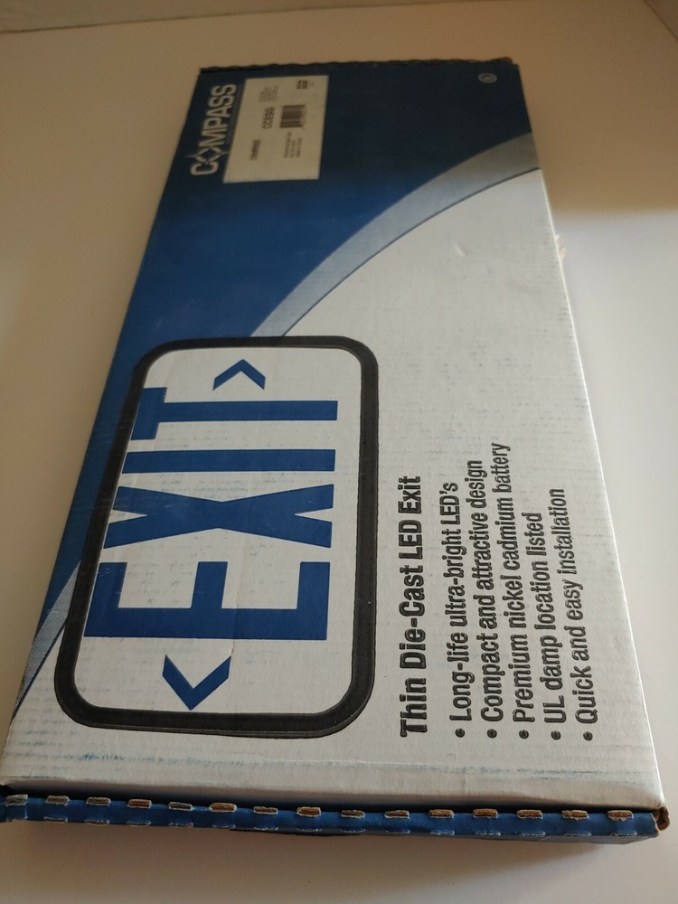 Hubbell Lighting CCESG Thin Die-Cast Led Exit Sign Compass