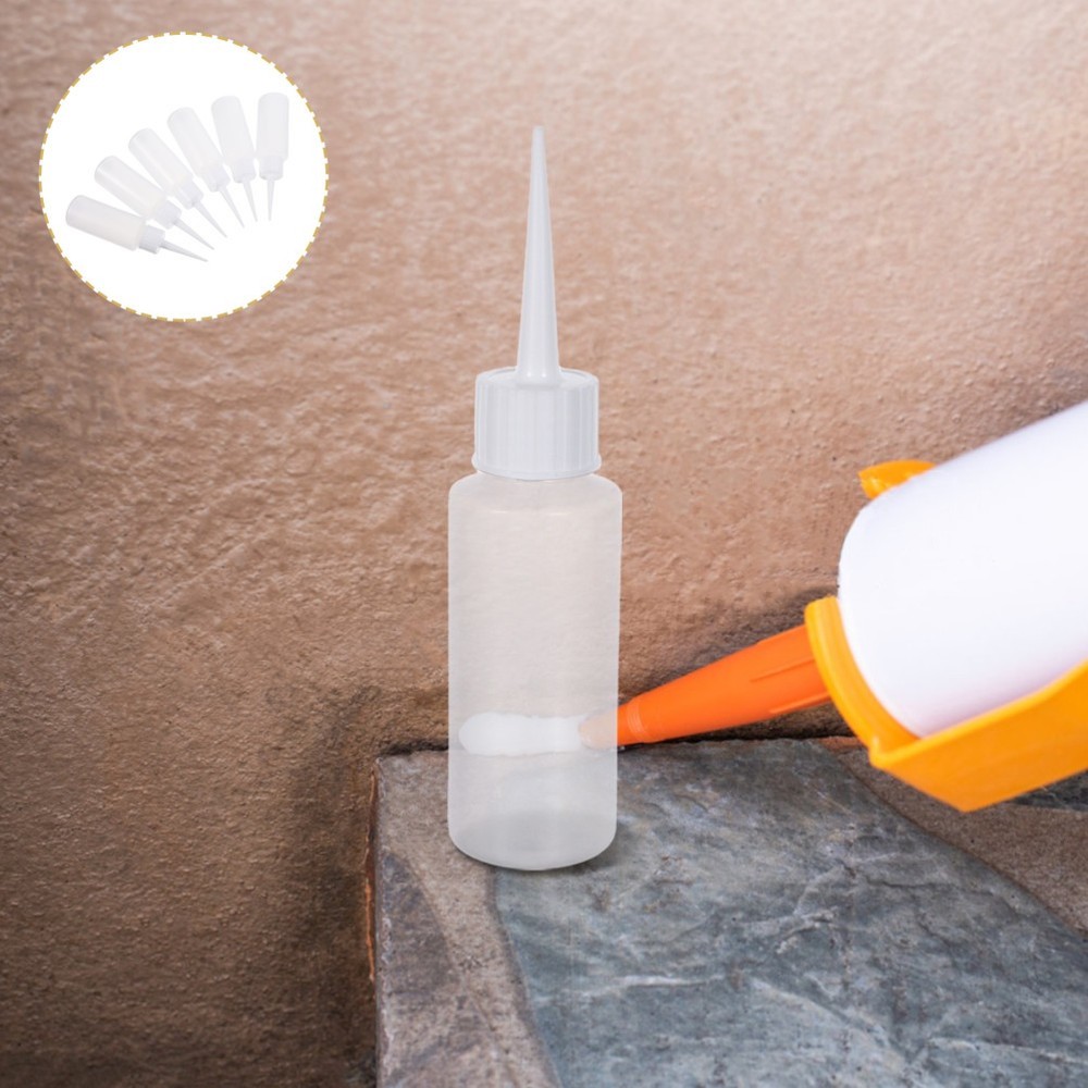 100 Pcs Sewing Agent Bottle Squeeze with Nozzle Plastic Tip Empty Glue Bottles