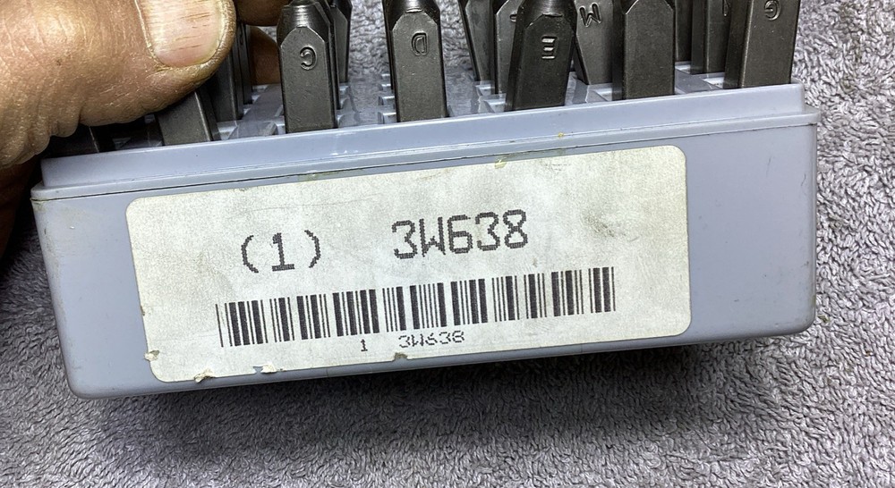 HANSON 3/16” LETTER PUNCH SET