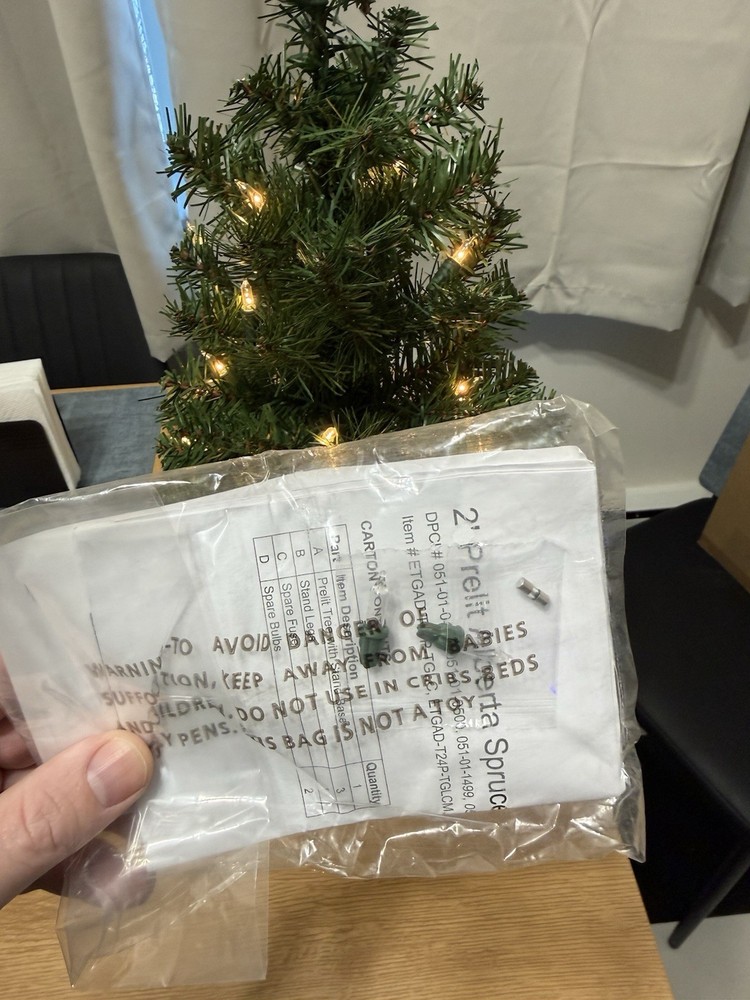 2 Ft Christmas Tree Pre Lit