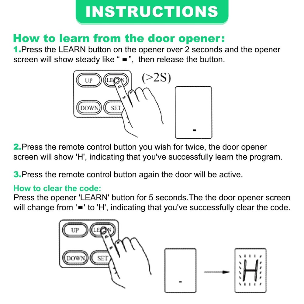 M12 Remote Control Transmitter 433.92 MHz for Automatic Swing Sliding Gate