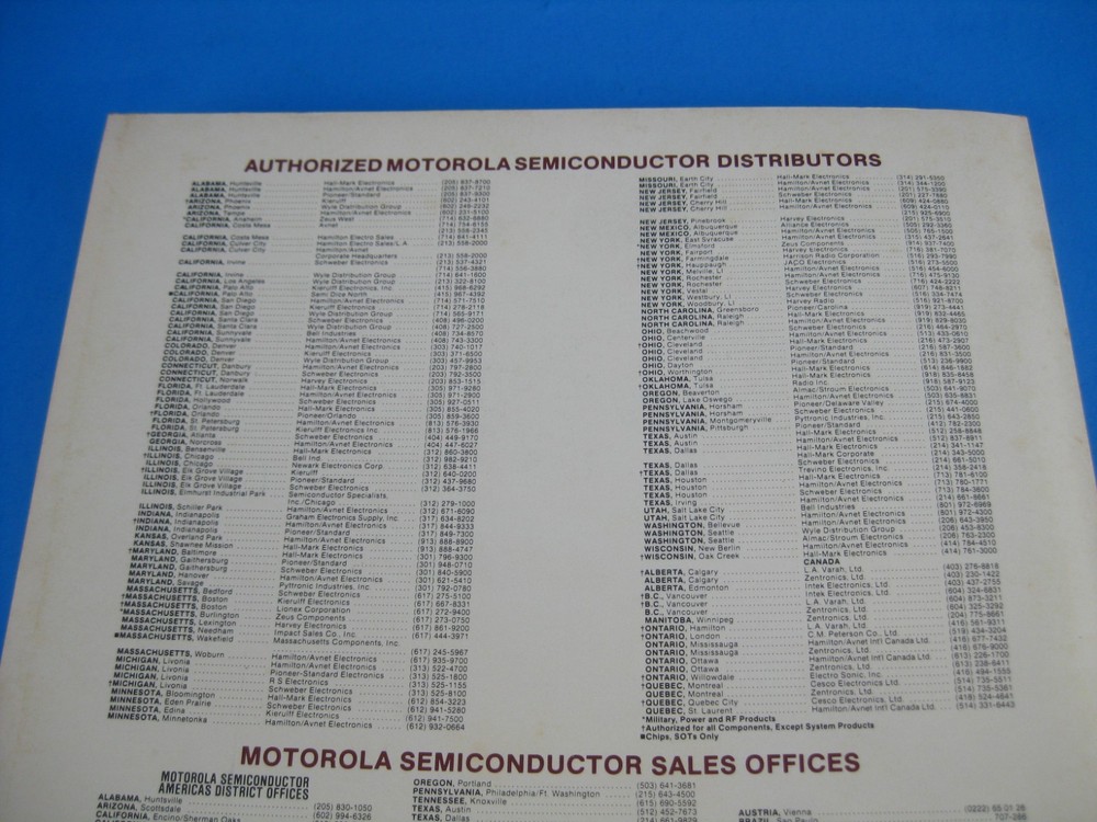 Motorola Manual 8 Bit Microprocessor Application & Design Seminar Vintage 1982