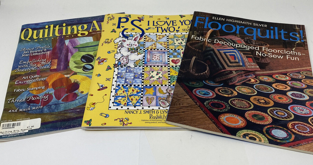 Lot of 3 Quilting Books/Magazines