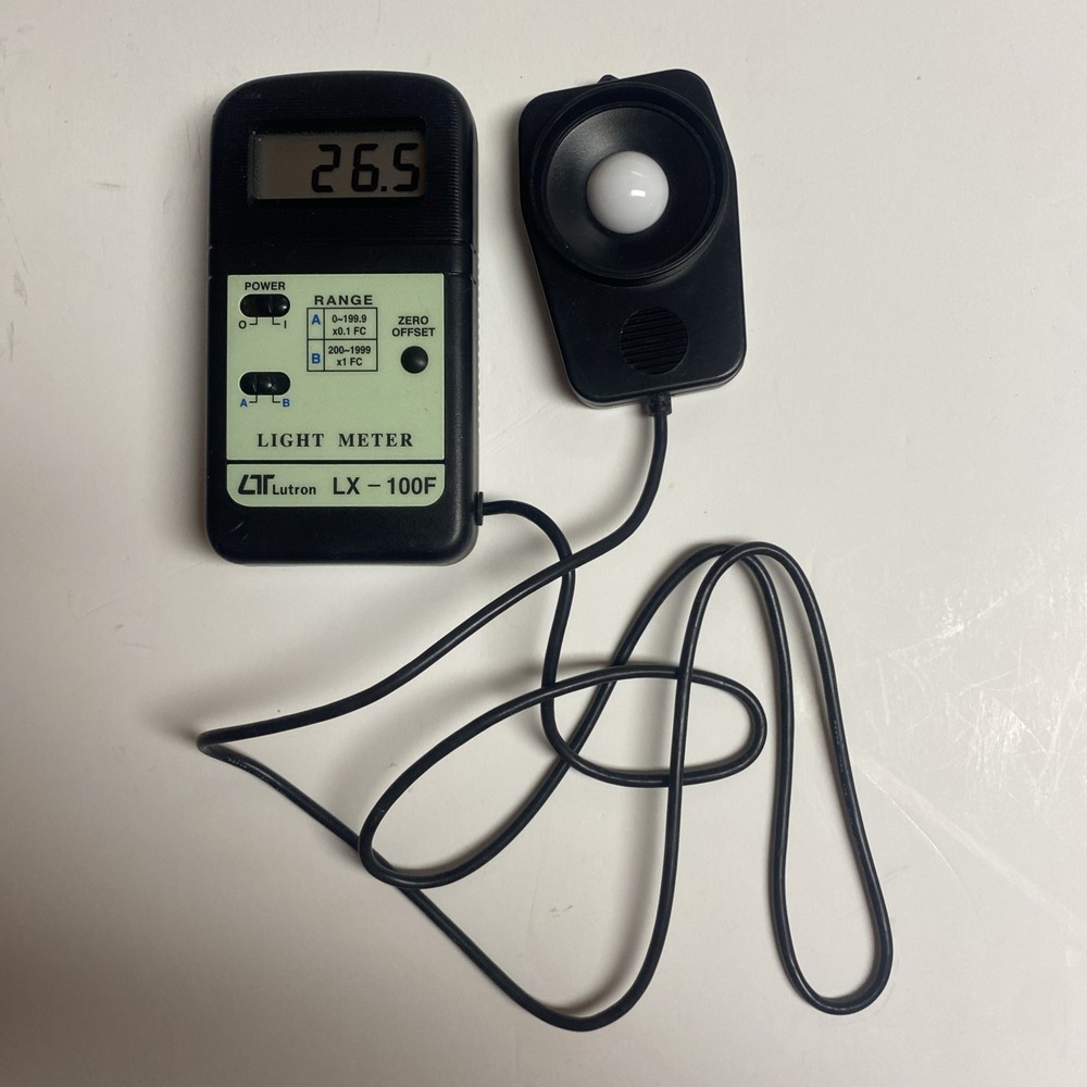 Lutron LX-100F Light Meter with LCD Display and Sensor