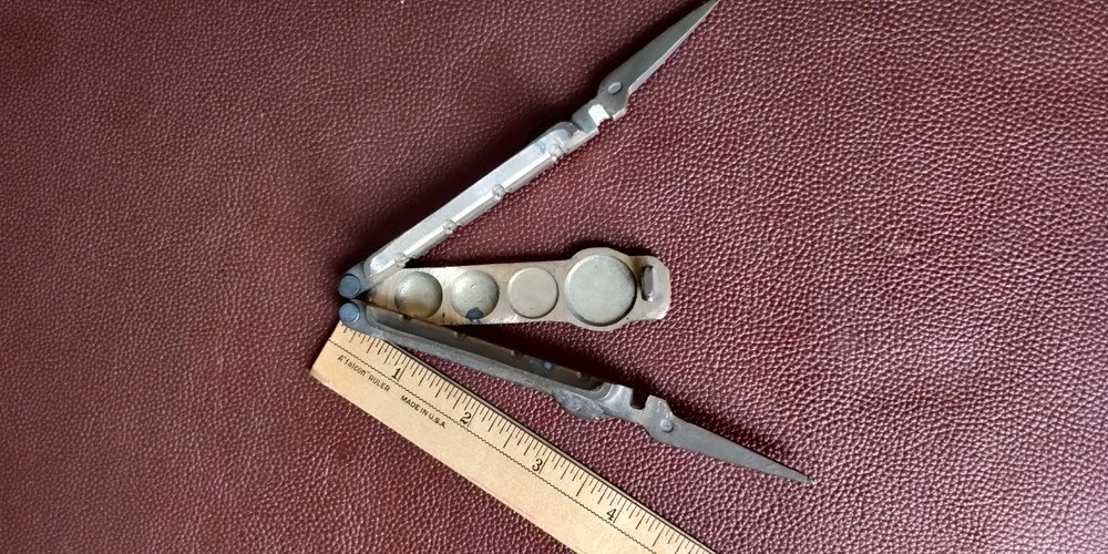 Brass Revolutionary War era Pewter Button Mold