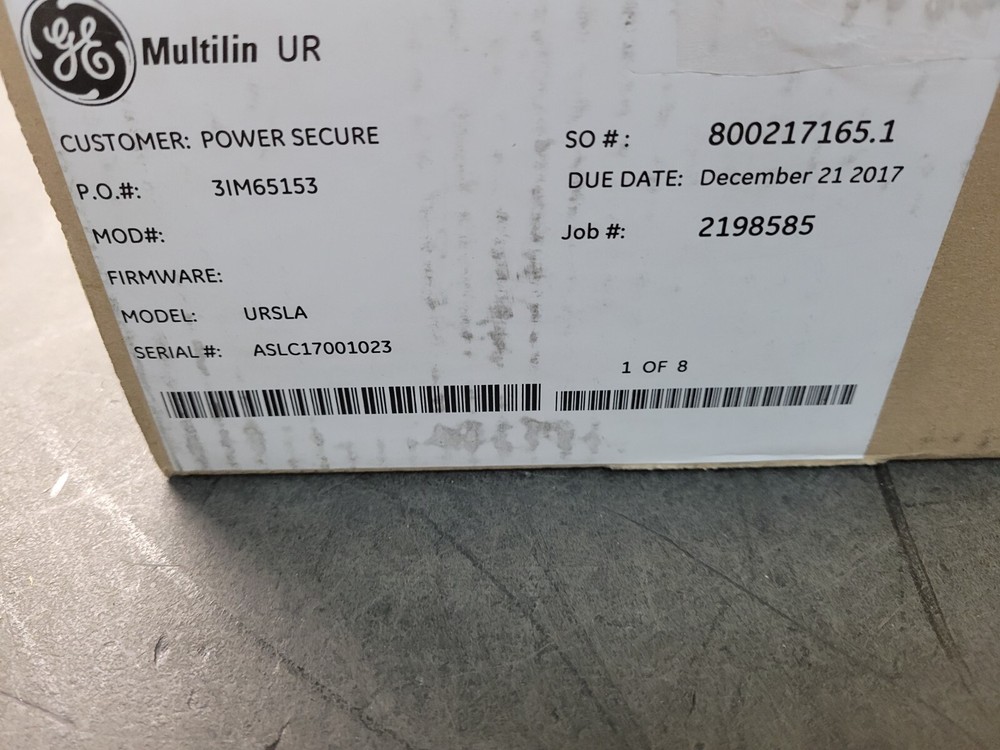 GE Multilin UR URSLA Power Supply.