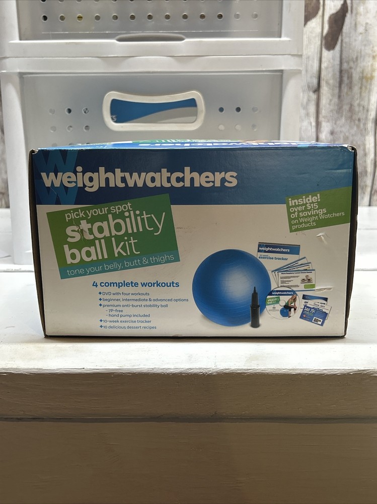 Weight Watchers Stability Ball Kit: 4 Complete Workouts with DVD.